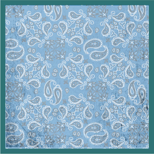 Tile vinyl rug with paisley tile design - TenStickers