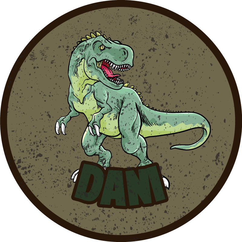Customized Dinosaur custom vinyl rug - TenStickers