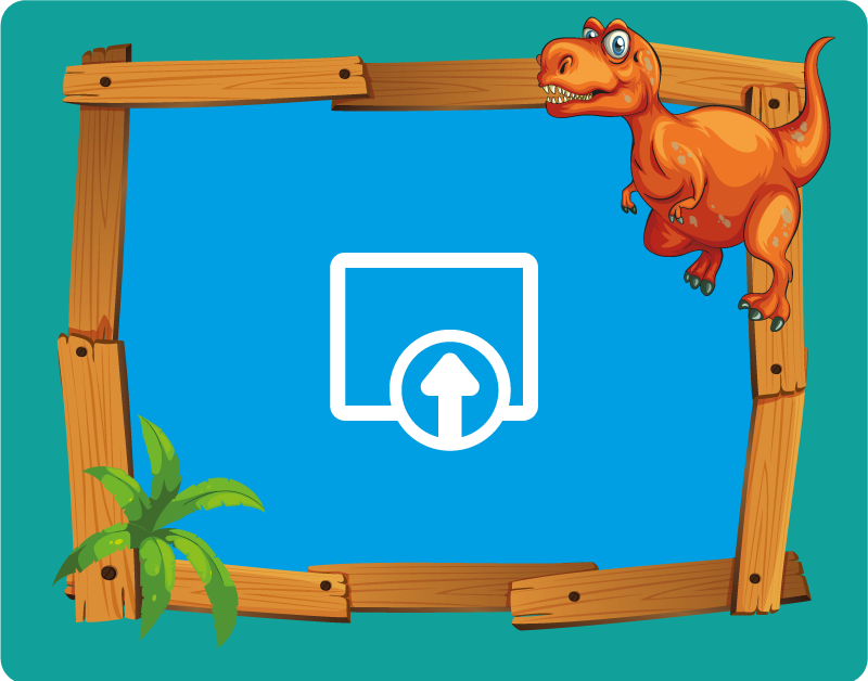 Customizable Dinosaur kids vinyl rug - TenStickers