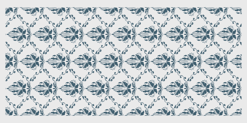 Elegant Foliage Motif tile vinyl rug - TenStickers