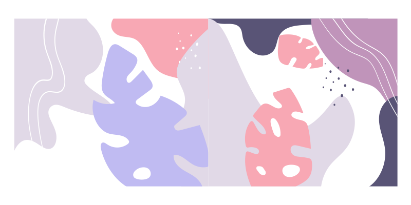 Abstract Monstera texture vinyl rug - TenStickers