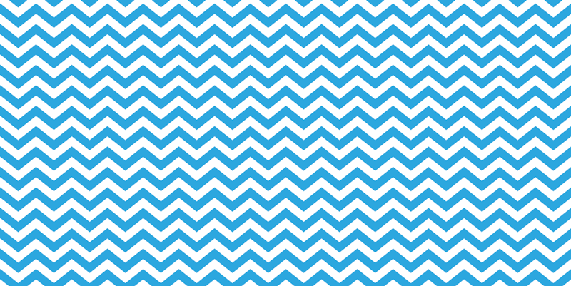 Blue and White Zig Zag vinyl rug - TenStickers