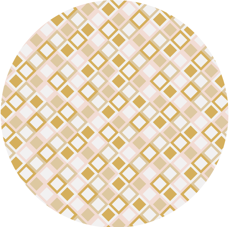 Geometric vinyl rug in geometric lattice design - TenStickers