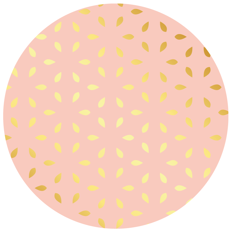 Pastel Petal Pattern floral vinyl rug - TenStickers