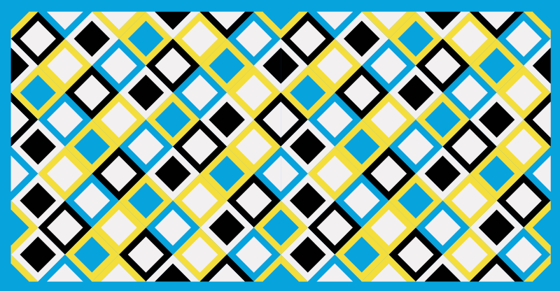 Geometric vinyl rug geometric argyle pattern - TenStickers