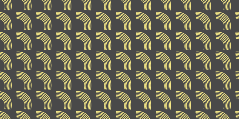 Geometric Arc Patterns stripes vinyl rug - TenStickers