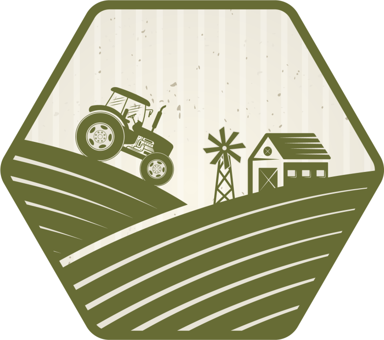 Rural Farm Scene nature vinyl rug - TenStickers