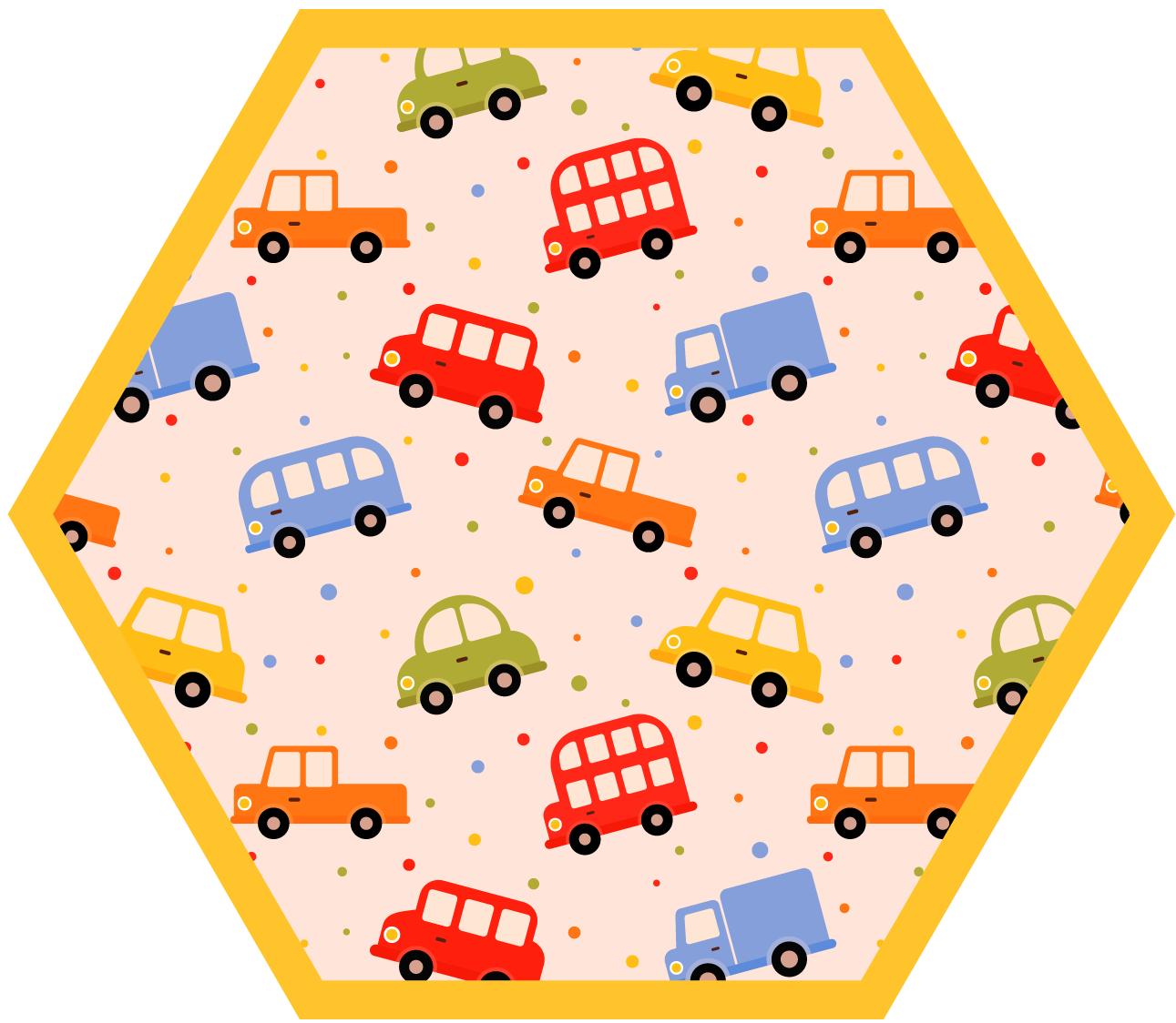 Colourful Truck vinyl rug - TenStickers