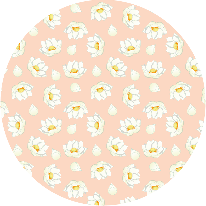 Flower Bloom floral vinyl rug - TenStickers