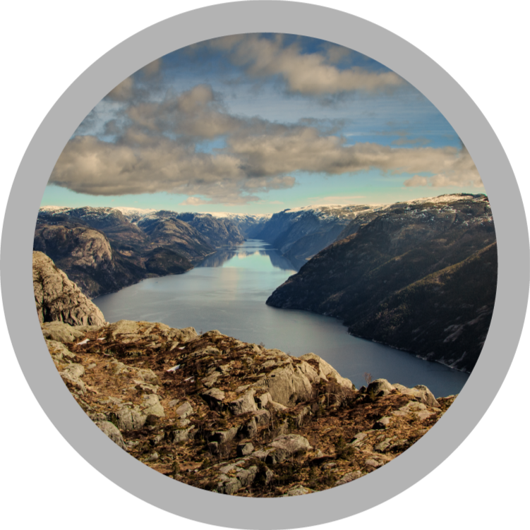 Preikestolen Norway nature vinyl rug - TenStickers