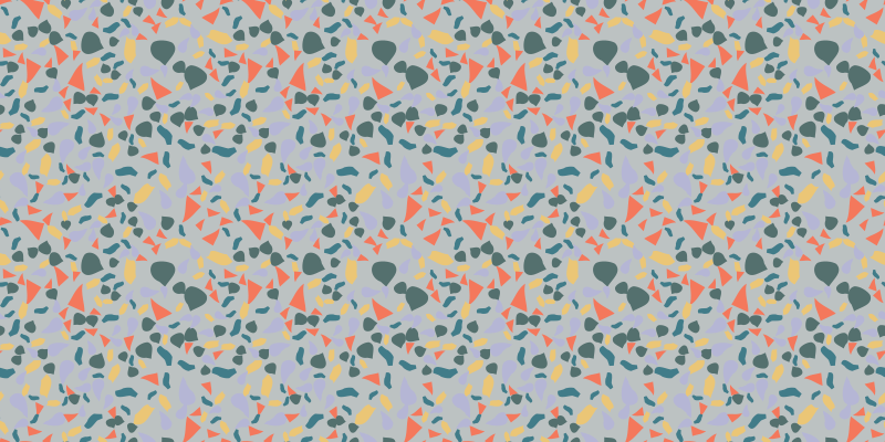 Vibrant abstract forms marble vinyl rug - TenStickers