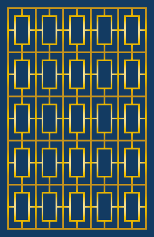 Geometric vinyl rug geometric elegance - TenStickers