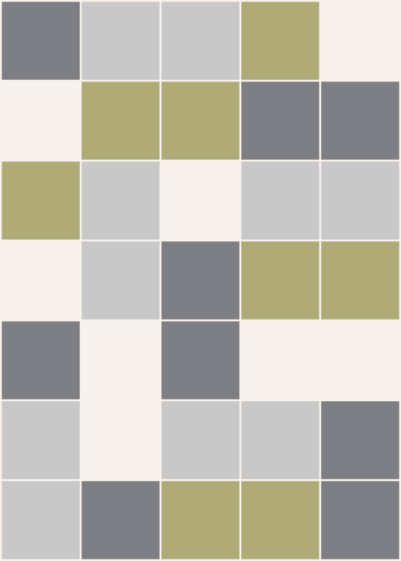 Tile vinyl rug with geometric tile design - TenStickers