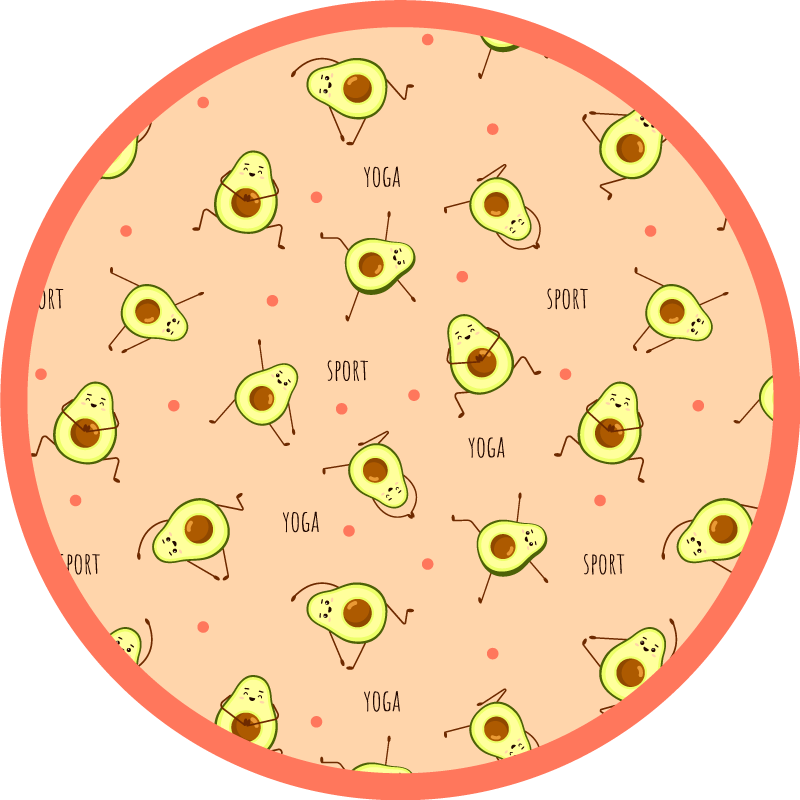 Avocado Activity Play kids vinyl rug - TenStickers