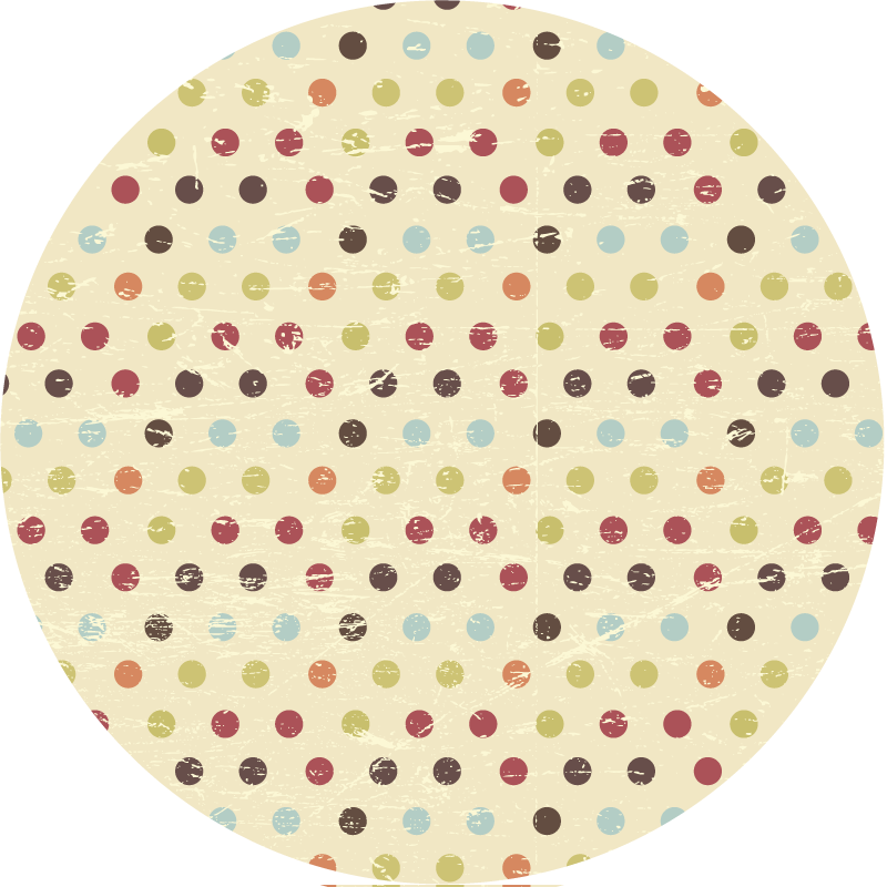 Polka Dot Textiles texture vinyl rug - TenStickers