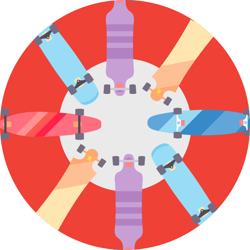 Circular Boardgame gaming vinyl rug - TenStickers