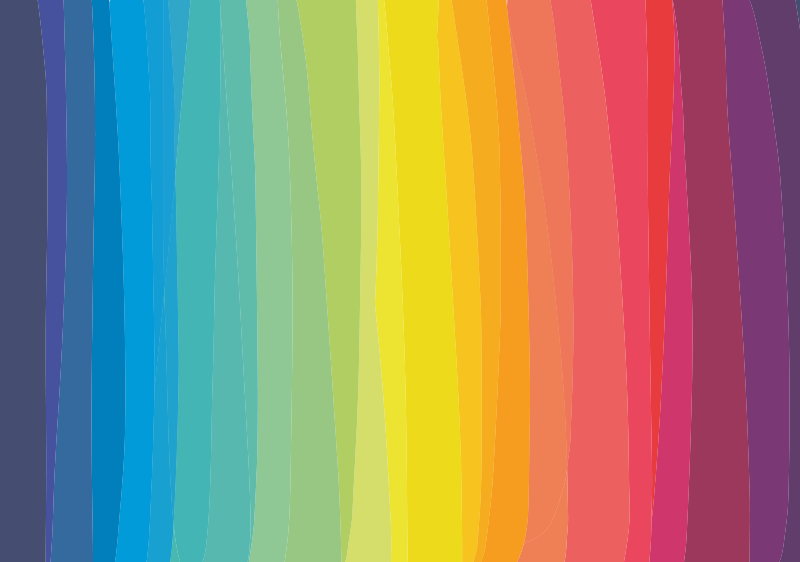 Vibrant Gradient Bands stripes vinyl rug - TenStickers