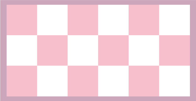 Pink and white squares vinyl rug - TenStickers