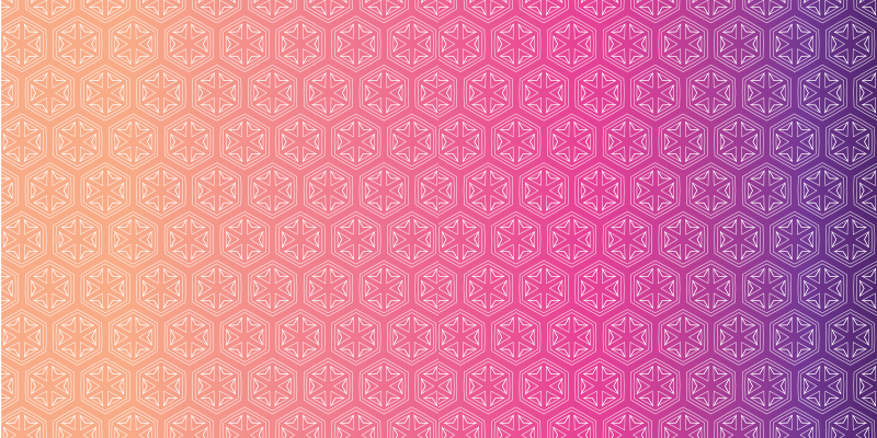 Hexagonal pink arrangement geometric vinyl rug - TenStickers