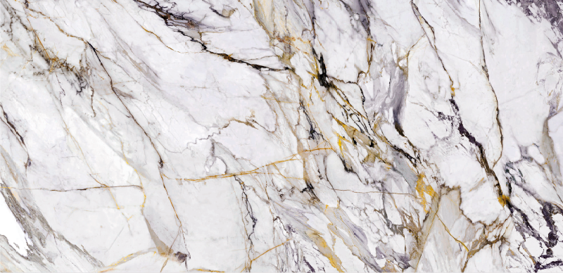 White stone stone floor tiles - TenStickers