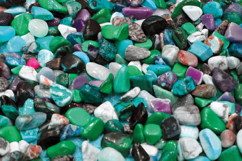 Colorful Pebble Mosaic stone effect vinyl rug - TenStickers