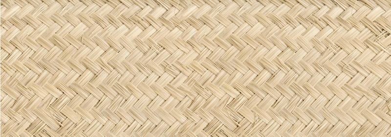 Basket weave imitation wood effect vinyl rug - TenStickers