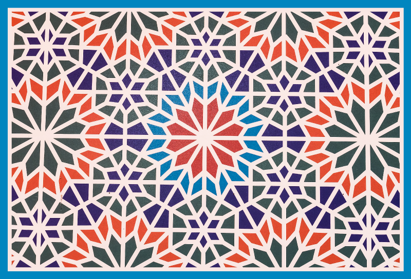 Mosaic area rug floor tiles - TenStickers