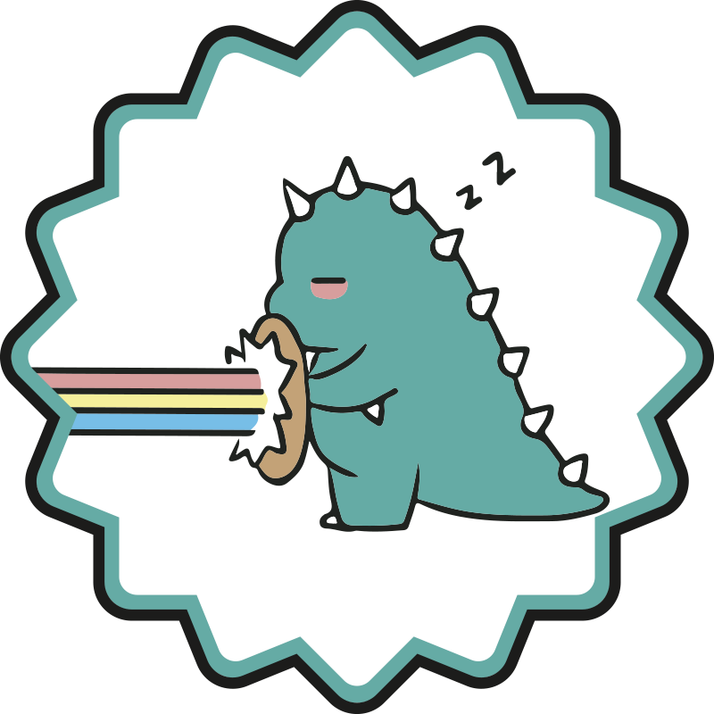 Dinosaur rainbow breath kids vinyl rug - TenStickers