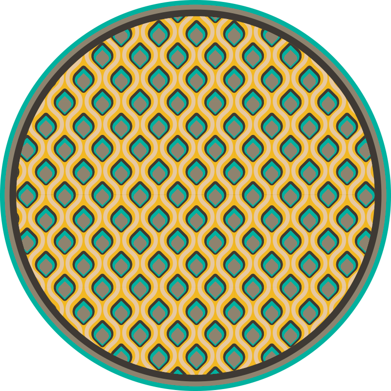 Bella peacock Portugese  kitchen floor tiles - TenStickers