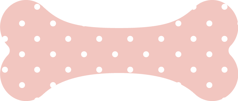 PINK POLKA DOT BONE modern vinyl rug - TenStickers