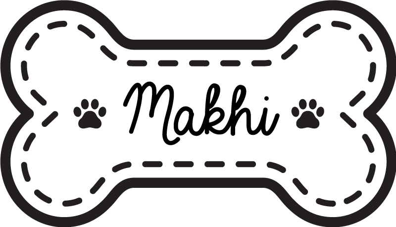 Dog bone shape custom vinyl rug - TenStickers