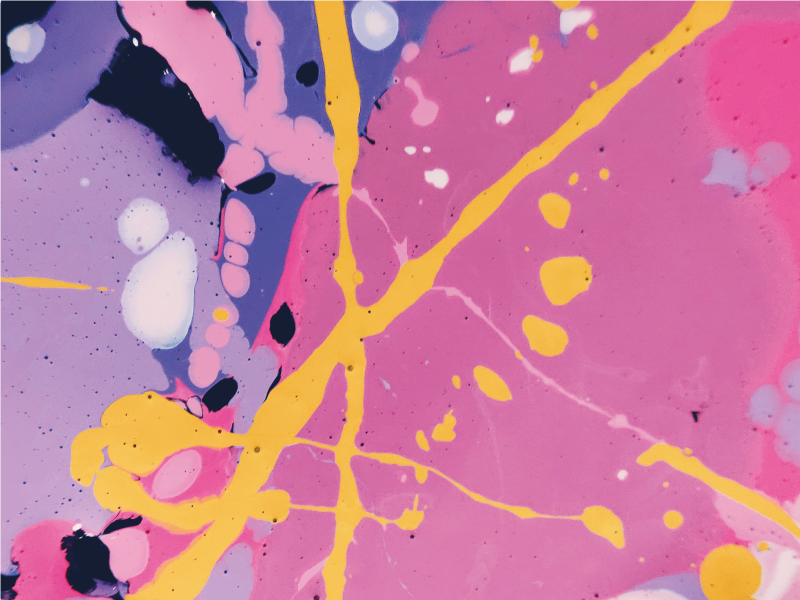 Colorful Abstract Splashes texture vinyl rug - TenStickers