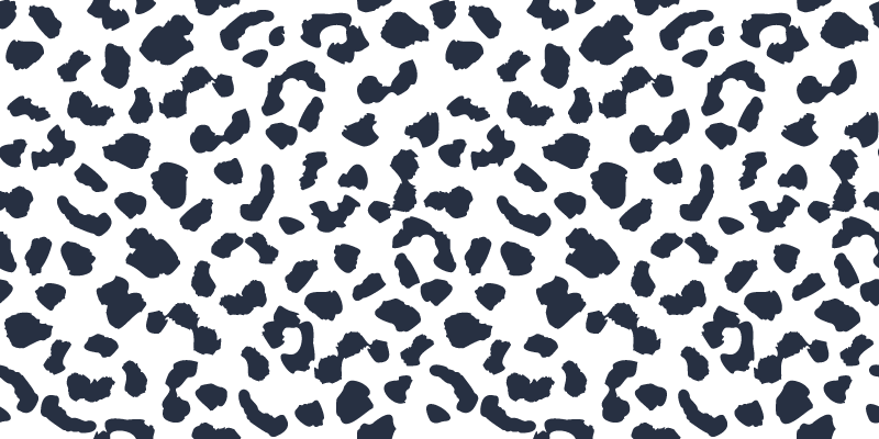 White leopard skin  vinyl rug - TenStickers