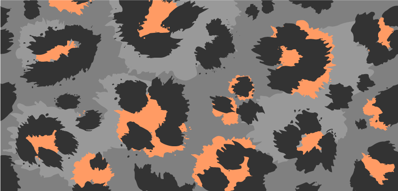 Bold Cheetah Pattern animal print vinyl rug - TenStickers