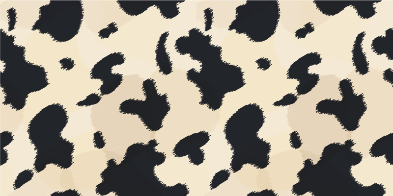 Cow Spot Pattern animal print vinyl rug - TenStickers