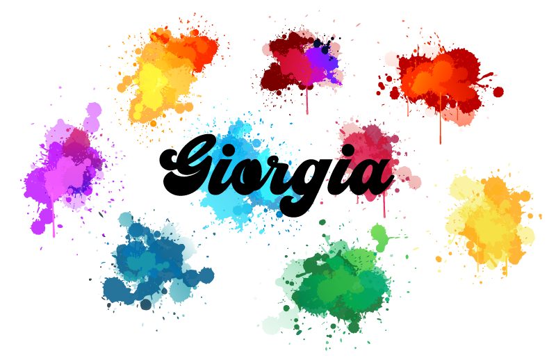 Circular design with splashes teenage bedroom vinyl rug - TenStickers