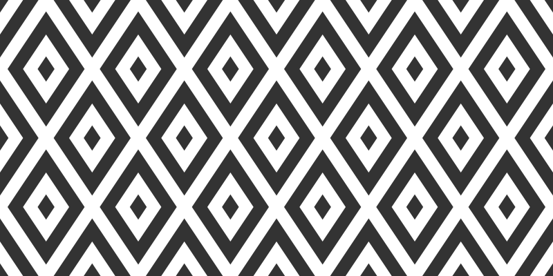 Black and white labyrinth tile carpet - TenStickers