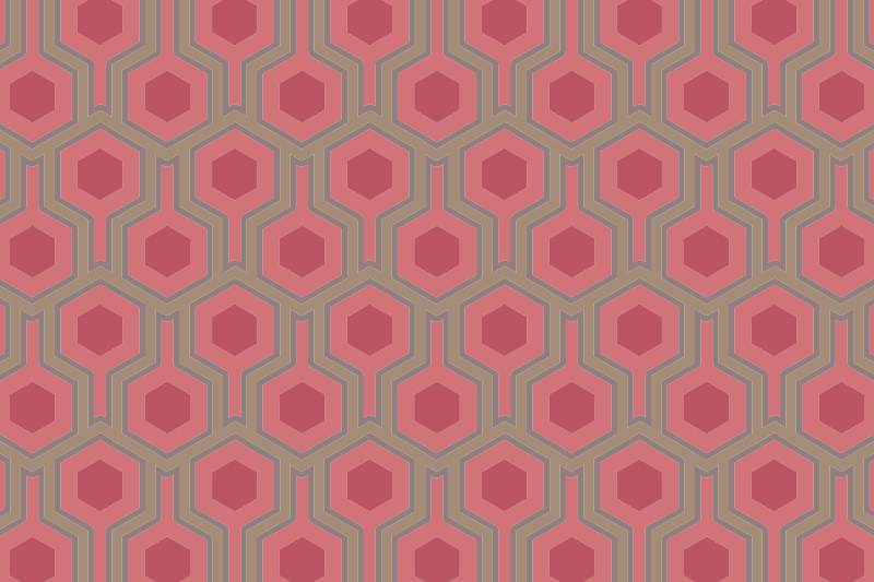 Honeycomb Configuration geometric vinyl rug - TenStickers