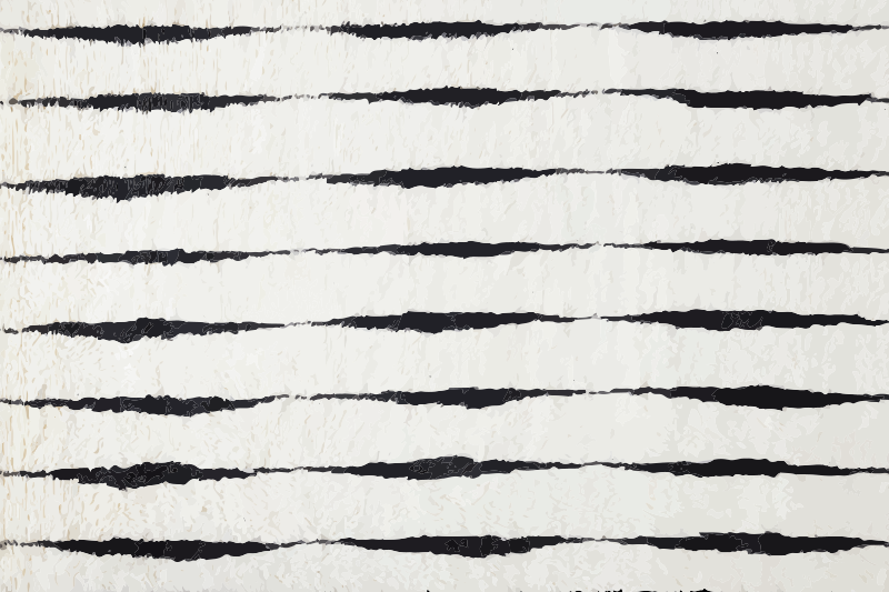 Elegant striped design living room vinyl rug - TenStickers
