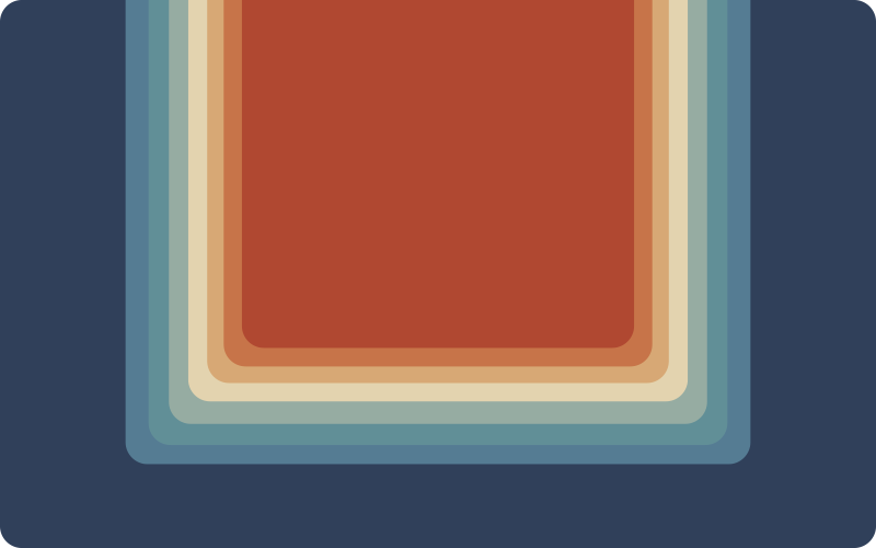 Vibrant Layered Stripes modern vinyl rug - TenStickers