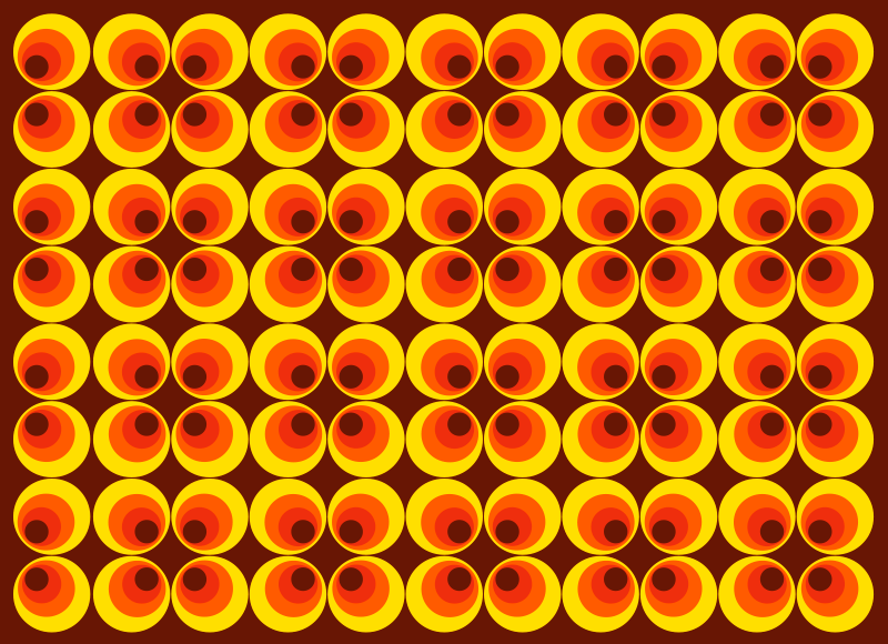 Vibrant Round Motifs texture vinyl rug - TenStickers