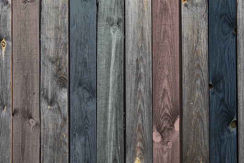 Rustic dark planks wood effect vinyl rug - TenStickers