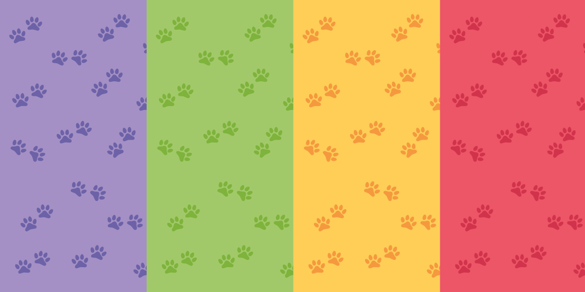 Paw pattern animal vinyl rug - TenStickers