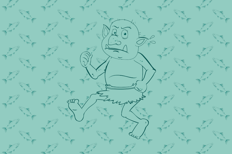 Runaway Cartoon Character kids vinyl rug - TenStickers