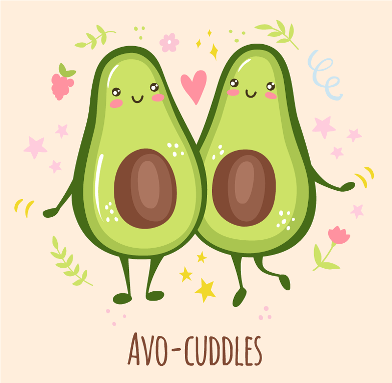 Avo-cuddles custom vinyl rug - TenStickers