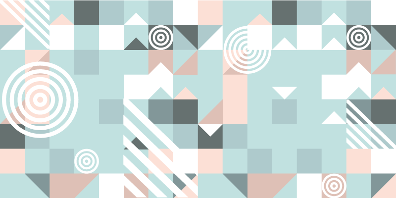 Abstract Motif geometric vinyl rug - TenStickers