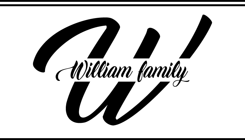 Big initial family name  entrance hall tile - TenStickers