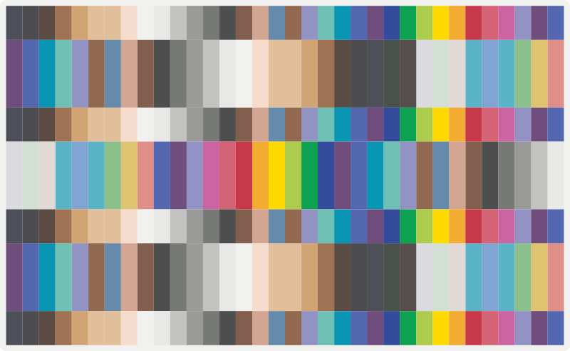 Colorful Stripe Pattern other vinyl rug - TenStickers