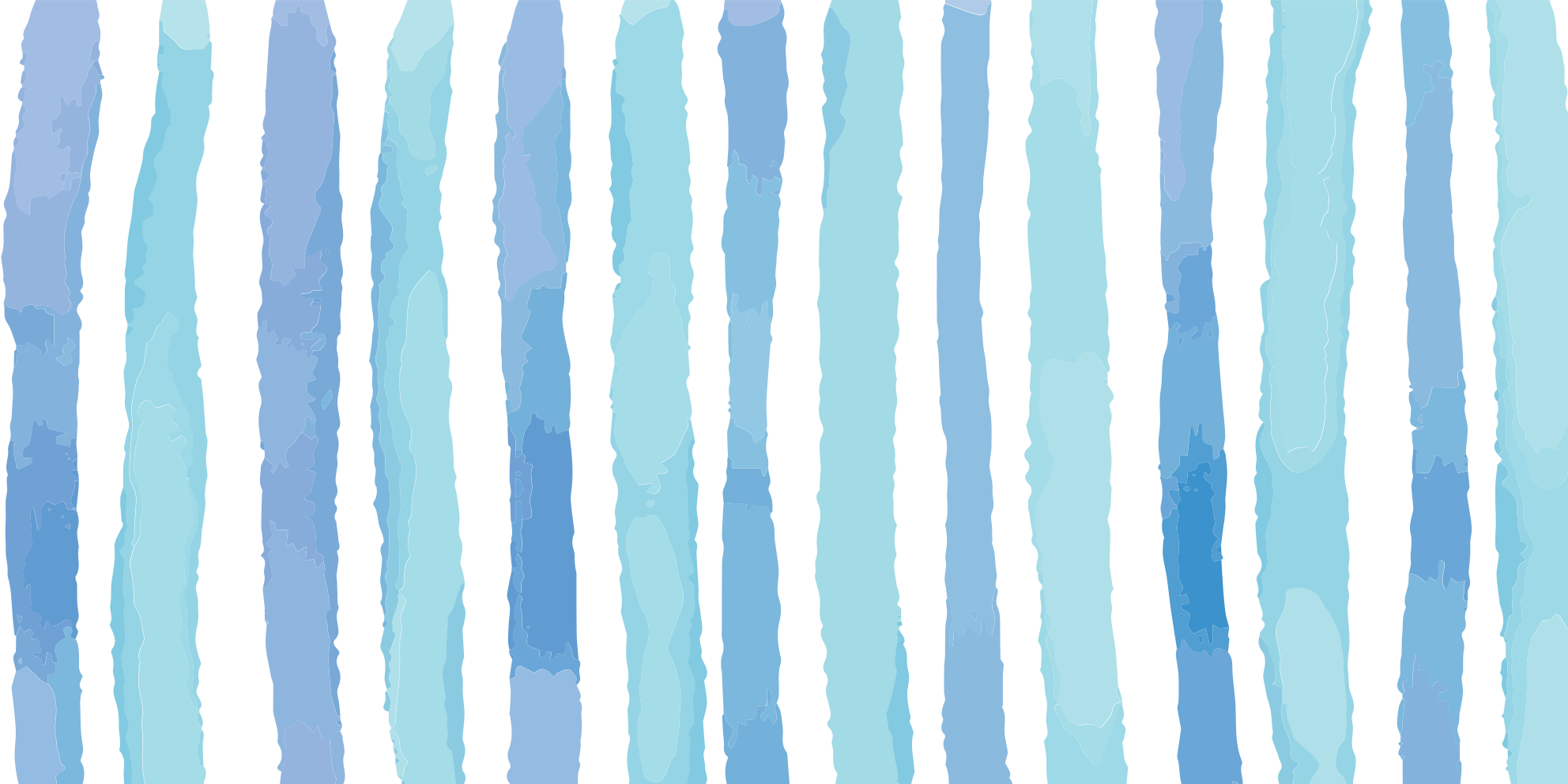 Set Cool Blue stripes vinyl rug - TenStickers