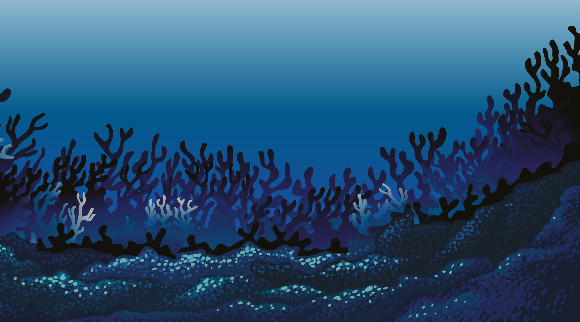 Coral Reef Patterns nature vinyl rug - TenStickers